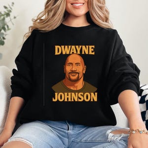 Dwayne Johnson retro sweatshirt The Rock vintage hoodie movie star shirt 80s style pullover gym fan gift unisex graphic tee wrestling merch