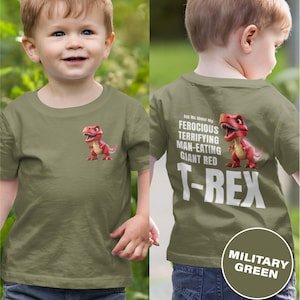 Ask Me About My T-Rex Toddler T-Shirt: Funny Dinosaur Tee