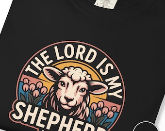 Camiseta "El Señor es mi pastor" / Camiseta cristiana "Cordero del Salmo 23"