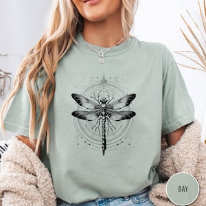 Bohemian Dragonfly T-Shirt: Comfort Colors Tee, Nature Lover Gift