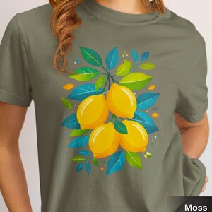 Lemon Citrus T-Shirt: Comfort Colors Vintage Style
