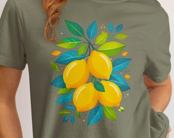 Lemon Citrus T-Shirt: Comfort Colors Vintage Style