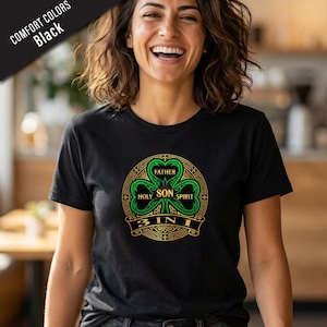 Maglietta Shamrock Trinity / Maglietta celtica di San Patrizio