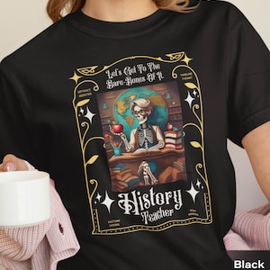 Tarot Karte Vintage-inspirierte Geschichtslehrer T-Shirt, Geschenk für Geschichtsliebhaber, Unisex T-Shirt, Freizeitkleidung, Lehrkleidung, lustiges Lehrer Shirt