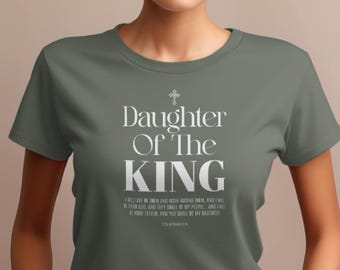 Tochter des König T-Shirt: Christliche Glaubensbekleidung