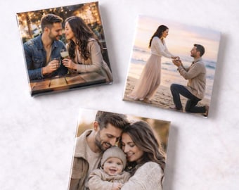 Custom Photo Magnet – Personalised Picture Keepsake for Couples