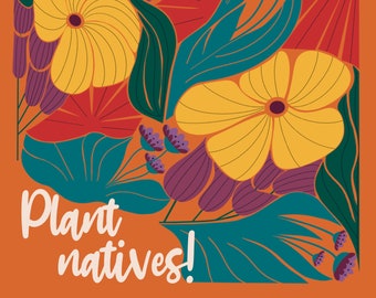 Plant Natives! Sticker
