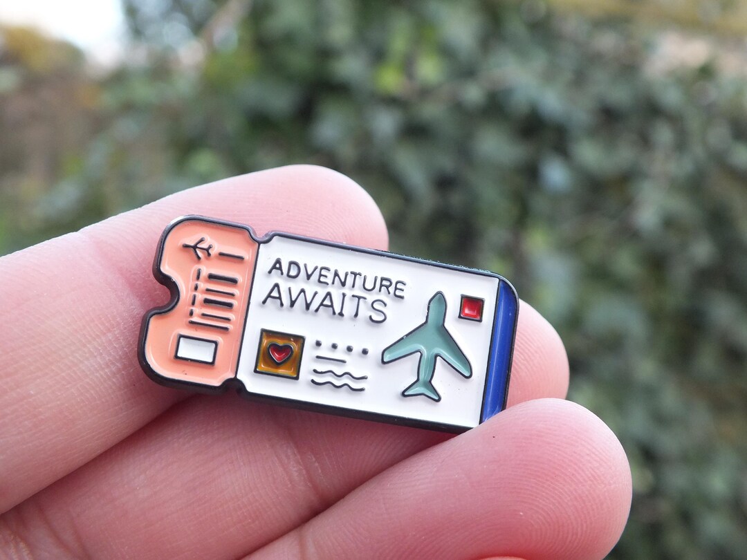 Travel Pin Sticker Boarding Pass Travel Pin for Traveler Bag Charm Birthday Gift for ...