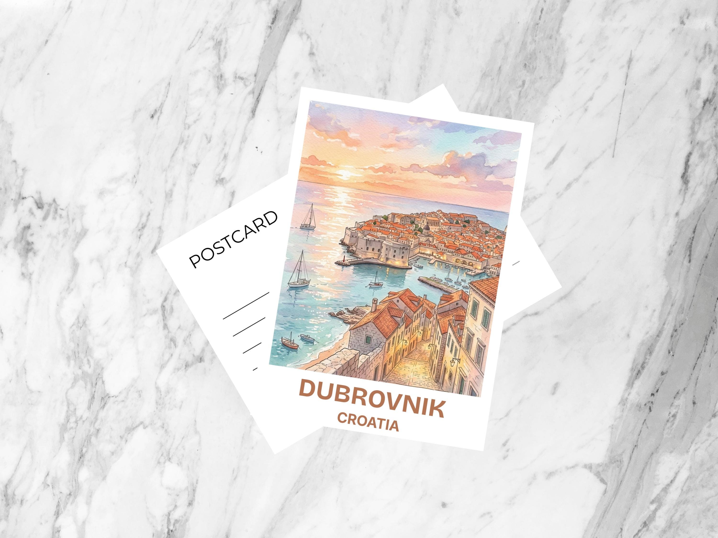 Dubrovnik Watercolor - Etsy