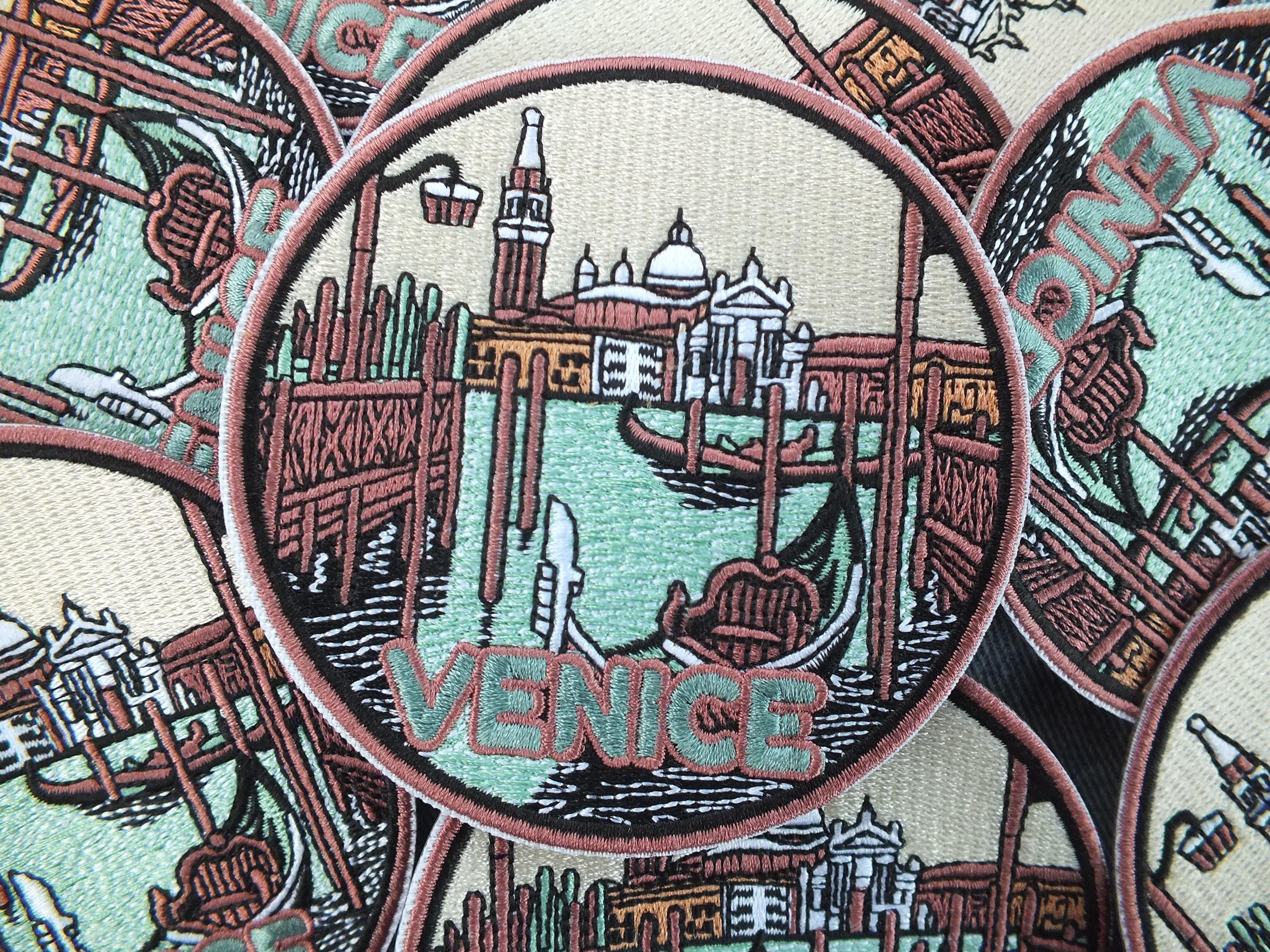 Aufnäher Venedig Italien – 8,9 Cm Bestickt, Zum Aufbügeln Oder Aufnähen, Reise-Souvenir