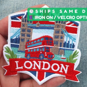 Patch Ricamata Bandiera City Of London - Ferro Applicazione