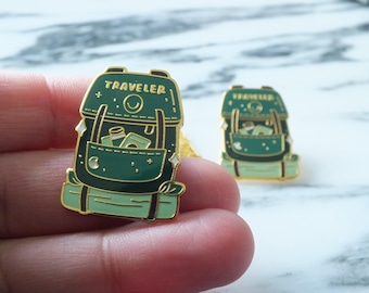 Travel Lover Gift Cute Handmade Backpack Pin Mountain Adventure Time Pins Hiking Enamel Pin National Park Travel Pin