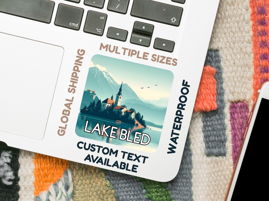 Lake Protection Sticker Personalized Lake Bled Sticker Waterproof Slovenia Travel Decal Custom ...