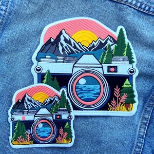 National Park Art Embroidered Patch Gift for Photographers World Travel Charms Vintage Suitcase Decor Jacket Repair Patches