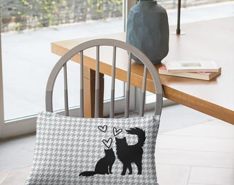 Funda de almohada de gato negro, funda de cojín de gato caprichoso, decoración para habitación infantil y sala de estar, regalo para amantes de los gatos, cojín decorativo.