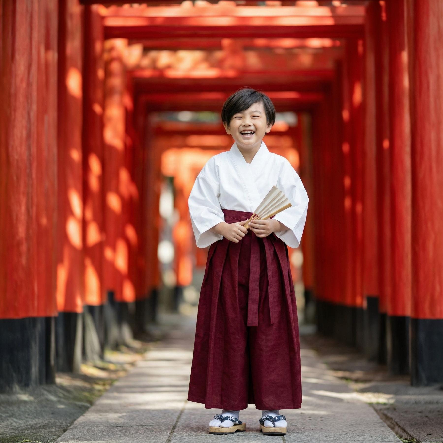 Princess of Asia - Kids Traditional Japanese Samurai Yukata Kimono