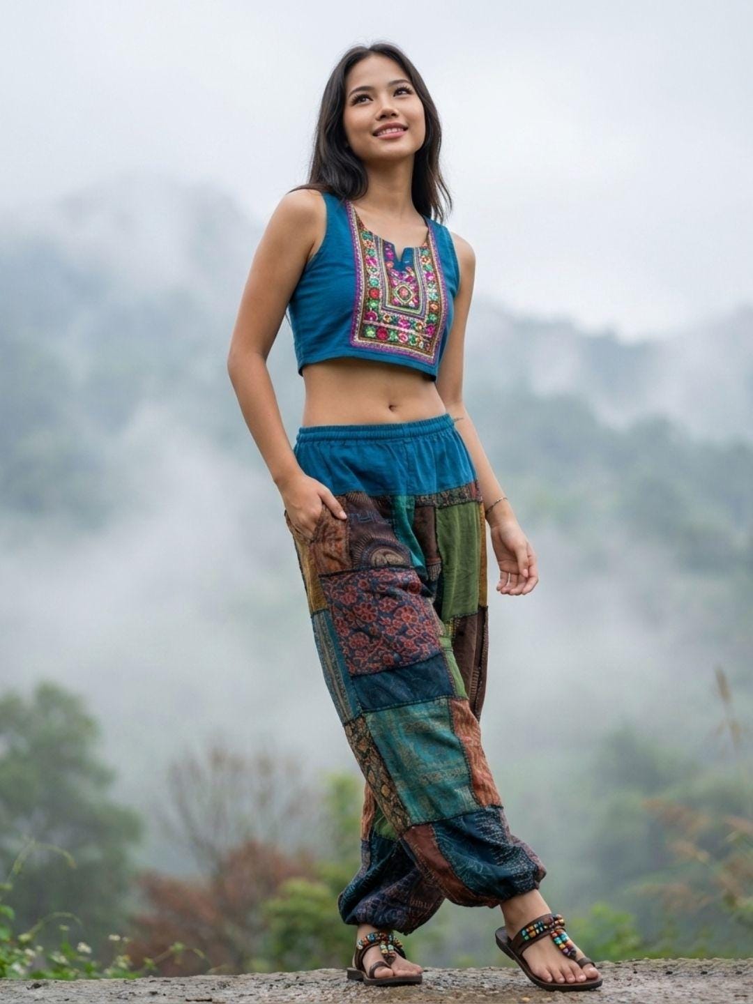 My Thai Pants - Unique Harem Pants Aladdin Pants Bloomers Sirwal
