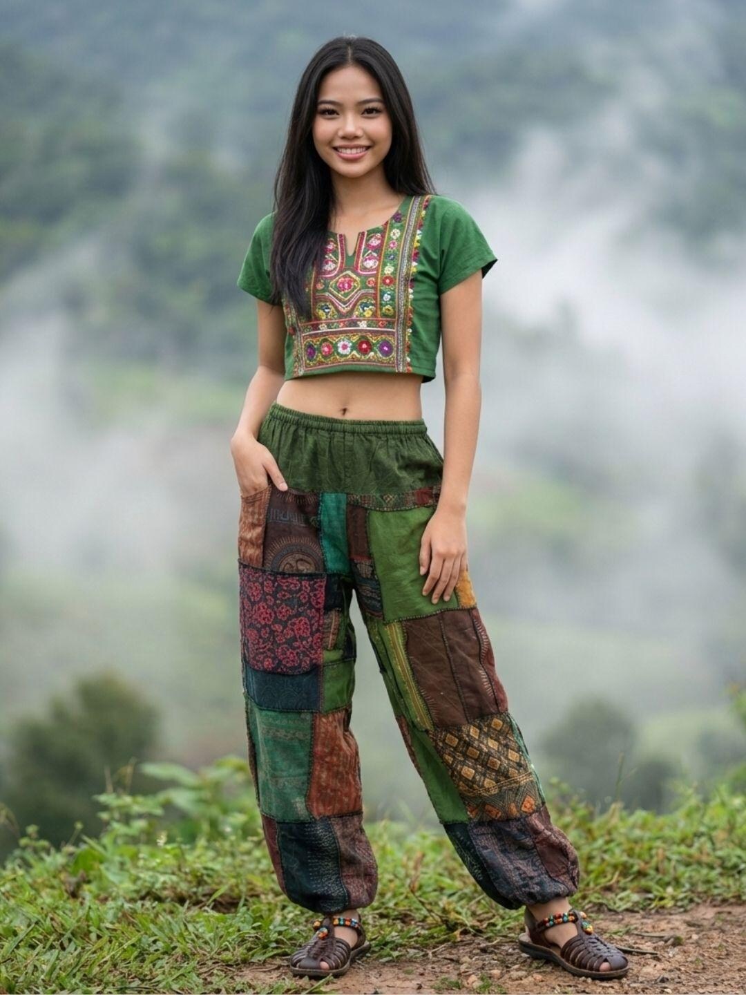 My Thai Pants - Unique Harem Pants Aladdin Pants Bloomers Sirwal