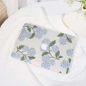 Blue Flower,MacBook Shell Case Cover For New MacBook Pro13 14 M1 M2 Air 13 A3113, Apple Laptop Case,2022/24/25 M3M4 Hard Protective Case