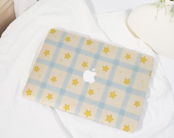 Yellow Star,MacBook Shell Case Cover For New Neo MacBook Pro16/14 Air13/15 A3404, Apple Laptop Case,26/25/24 M1/2/3/4 Protective Case