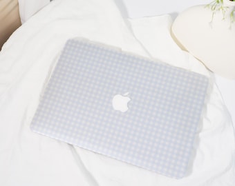 Blue Coral Grid,MacBook Shell Case Cover For New Neo MacBook Pro16/14 Air13/15 A3404, Apple Laptop Case,26/25/24 M1/2/3/4 Protective Case