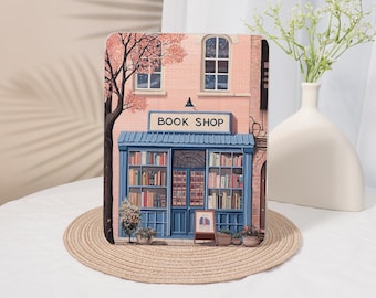 Book Shop,IPad Case With Pencil Holder For iPad 10/9/8/7th Air 5/4, Pro 12.9,Mini6/7,10.2" 10.9" 11" 12.9 inch,iPad2024/2025,iPadCover
