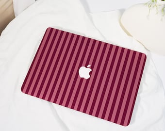 Red Stripes,MacBook Shell Case Cover For New MacBook Pro13 14 M1 M2 Air 13 A3113, Apple Laptop Case,2022/24/25 M3M4 Hard Protective Case