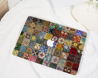 Vintage Tile,MacBook Shell Case Cover For New Neo MacBook Pro16/14 Air13/15 A3404, Apple Laptop Case,26/25/24 M1/2/3/4 Protective Case