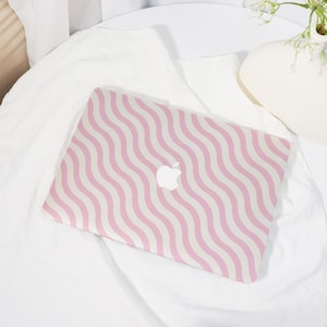 Pink Ripples,MacBook Shell Case Cover For New MacBook Pro13 14 M1 M2 Air 13 A3113, Apple Laptop Case,2022/24/25 M3M4 Hard Protective Case