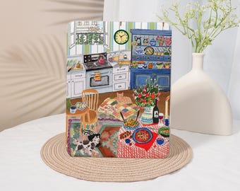 Warm Home,IPad Case With Pencil Holder For iPad 10/9/8/7th Air 5/4, Pro 12.9,Mini6/7,10.2" 10.9" 11" 12.9 inch,iPad2024/2025,iPad Cover