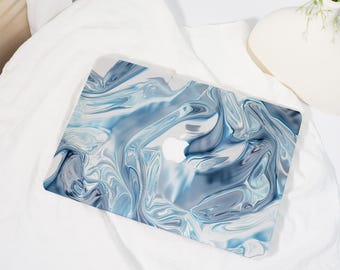 Blue Streamer,MacBook Shell Case Cover For New MacBook Pro 13 14 M1 M2 Air 13 A3113, Apple Laptop Case,2022/24/25 M3M4 Hard Protective Case