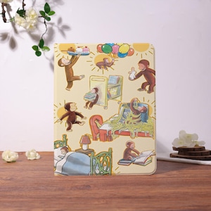 Custom A Little Monkey's Day iPad Case w Auto Wake/Sleep for Pro2025 13"11" iPad A16 11"1010.9" 7/8/9 10.2"Mini 7/6,iPad Air 6/7-11"13" 2025