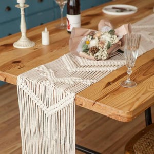 Chemin de Table en Macramé – デコレーション ボエーム ヴィンテージ