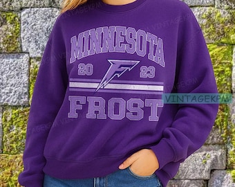 Vintage  Minnesota Frost Sweatshirt, Minnesota hockey tshirt, Frost  Sports Tee, Minnesota Sweatshirt, Frost  Hockey Fan Apparel