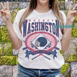 Vintage Washington Hockey PNG, NHL Design PNG, Hockey PNG für Abschlag, Hockey Team PNG, Washington PNG