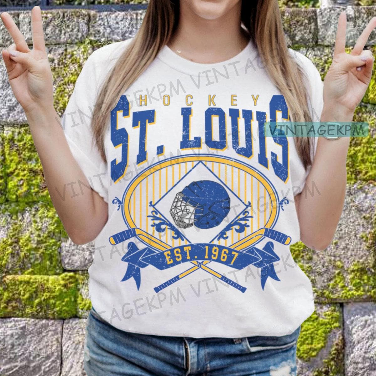 Maillot CCM VINTAGE St Louis BLUES sous licence officielle
