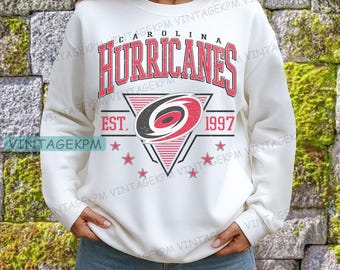 Vintage style Carolina Hurricane Sweatshirt, Carolina Hurricane youth tshirt, hockey fan shirt, Hurricane Hoodie Hockey, Hurricanes Tee