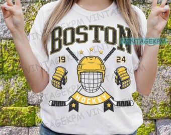 Vintage Boston  Hockey  PNG, NHL design png, hockey PNG for tee, Hockey Team png, Boston png