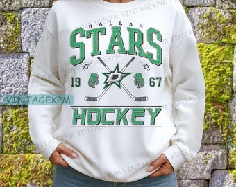Vintage style Dallas Stars Sweatshirt, Dallas Stars youth tshirt, hockey fan shirt,  Vintage Style Hockey Tshirt, Stars Tee