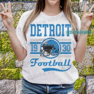 Vintage Detroit Football png, Football PNG, Football decor, Detroit png, Game day Football,Retro football PNG