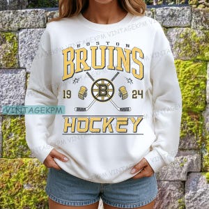 Sudadera estilo vintage de los Boston Bruins, camiseta juvenil de los Boston Bruins, camiseta para aficionados al hockey, camiseta de hockey estilo vintage, camiseta de los Bruins