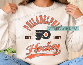 Vintage style Philadelphia Flyers Sweatshirt, Philadelphia Flyers unisex t-shirt, hockey fan shirt,  Vintage Style Hockey Tshirt, Flyers Tee