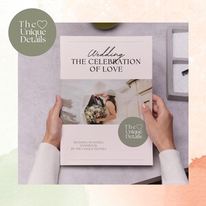 Ultimate Wedding Planning Handbook - Modern Wedding Ebook & Stress-Free Planning Guide for Brides | Digital Printable Planner PDF.