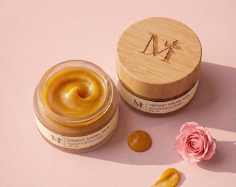 Overnight Renewal Balm – Rose Wax Facial Treatment, Dry Skin Hydrator (Waterless)