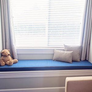 Sunbrella Cast / Bliss Collection  5&quot; Custom Window Seat Cushion - Made to Order- Bench Cushion - Bay Window Cushion - Indoor & Out Cushions