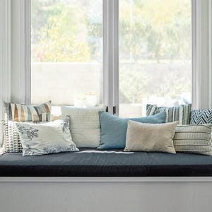 Sunbrella Valor Collection  3&quot; Custom Window Seat Cushion - Made to Order- Bench Cushion - Bay Window Cushion - Indoor & Out Cushions