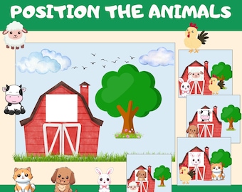 Animal Pattern Activity, Printable Animal Matching Game, Animals Games, Toddler Matching Activity, Learning Binder, Preschool Centers