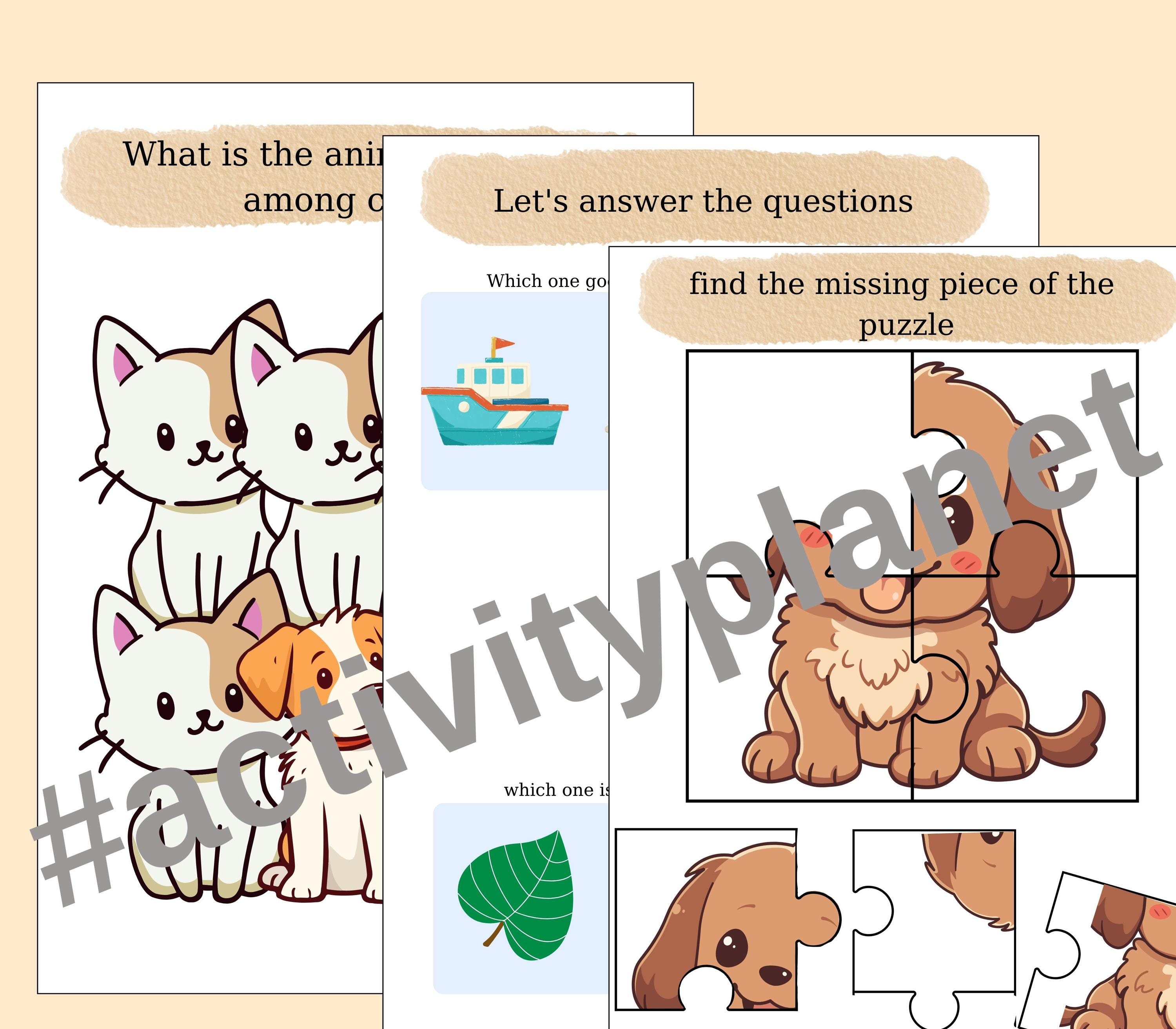 Activity Book, 2 Year Old, Toddler Learning Binder, Preschool ...