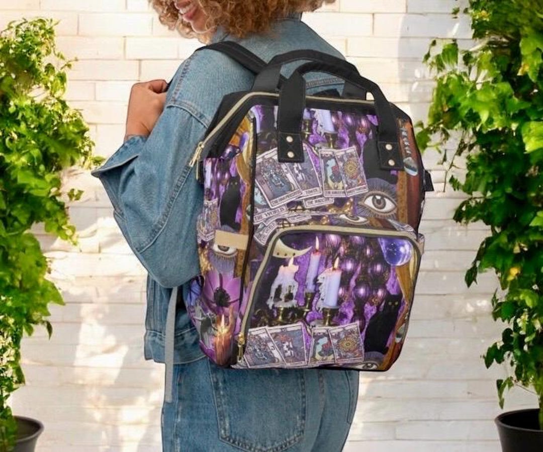 Kordelzug-Rucksack Boho Magic Tarot – Sporttasche Für Yoga, Reisen, Schwimmen, 16 X 14 Zoll