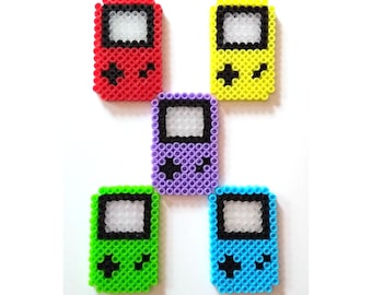 Gameboy Pixel Bead Magnet - Flat Perler Hama Bead Colourful Retro Nintendo - Choose Your Favourite!